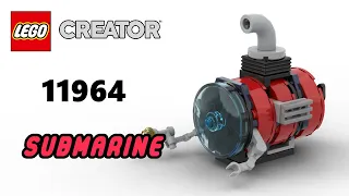 LEGO 11964 SUBMARINE | LEGO Creator Magazine Gift Virtual Build