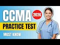 CCMA Practice Test Answer Key 127 Questions With Explained Answers and Study Guide for 2026 Passing