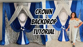 How To Make A Crown Backdrop For Your Event