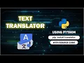 Text Translator Just 5 Lines of Code Python Minor Projects