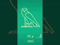 Download Lagu Egyptian Hieroglyph Uniliterals: the owl- m #egyptian #hieroglyphics