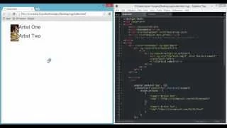 angular js - artists and images