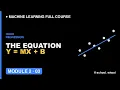 M2L3 The Linear Regression Equation explained visually Machine Learning free course AI