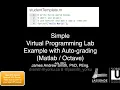VPL auto-grade Matlab Octave example