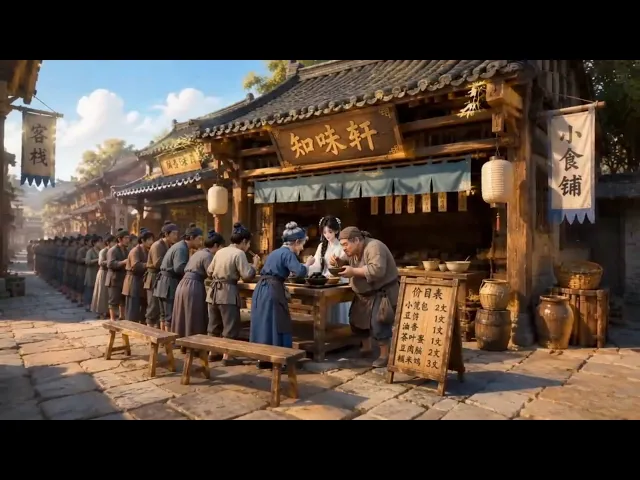 香疯了!全县都来挤我的小吃摊第二季