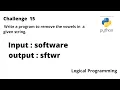 How to remove vowels in a given string Python
