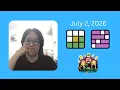 Wordle Connections and Thinky Dailies Season 1 Puzzles 15 and 16 July 2 2026