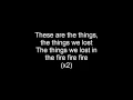Download Lagu Bastille - Things We Lost in the Fire Lyrics