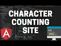 Creating a Character Counting Website with Angular - Angular Project Part 1