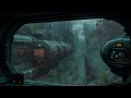 🌌 Sci-Fi Rainy Jungle Base Ambience with Thunder Sounds | Deep Focus, Sleep & Relaxation ⚡🌧️
