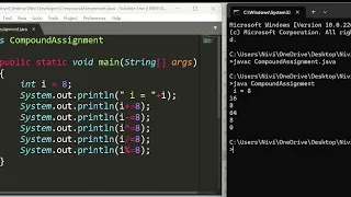What is Compound Assignment Operator with Example Lecture 12 Java Tutorial for Beginners