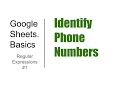 Basics RegEx Extract Phone Number