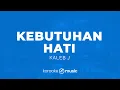 Lagu Kebutuhan Hati - Kaleb J (KARAOKE VERSION)