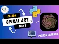 SPIRAL ART USING PYTHON TURTLE MODULE