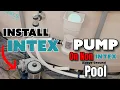 How To Install Intex Filter Pump On Non Intex Pool Summer Waves Easy Simple