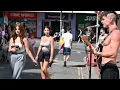 Download Lagu 🇬🇧 [4K] July 2022,Most Popular Rock Push Band of All Time (Ren) Brighton North St ,UK