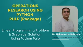 PuLP Linear Programming in Python Solve LPP Graphical Method Step-by-Step