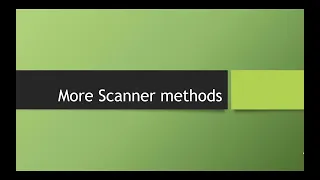 Using Scanner Methods in Java pt 2