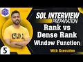 Rank vs Dense - Rank Window Function SQL Interview Questions