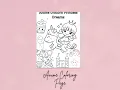 Anime Unicorn Princess Dreams Coloring Page