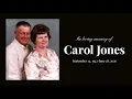 Celebration of Life Carol Jones 7 10 2026 More Church