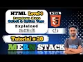 HTML Select Tag Option in Hindi Dropdown Menu in HTML Forms Explained MERN Stack