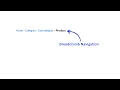 html breadcrumb navigation tutorial