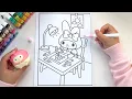 My Melody Coloring Page - Cute Sanrio Art Sweet Pink Art Therapy