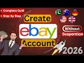 How to Create an eBay Account In 2026 Step-by-Step Guide for UK USA Australia Pakistan