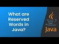 Reserved words keywords in Java in Hindi Lecture 2 Complete Placement Course Google Baba