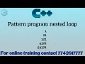 pattern program with space in c