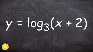 Finding the domain and X-intercepts of a logarithm with horizontal shift