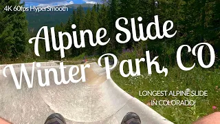 Alpine Slide Winter Park Colorado Full Ride Unedited 4K 60FPS