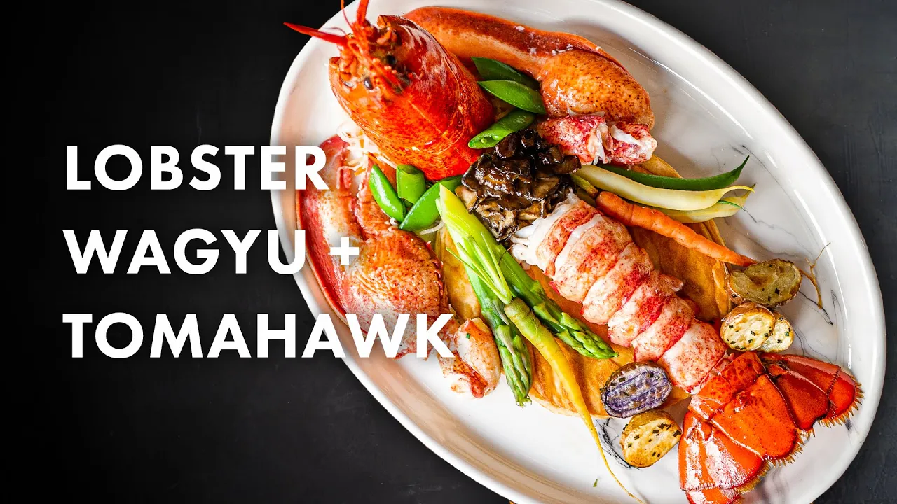 Modern Steakhouse - Dry Aged Tomahawk + Wagyu Sashimi + Lobster