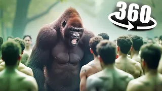 100 Men vs 1 Gorilla  - 360° VR