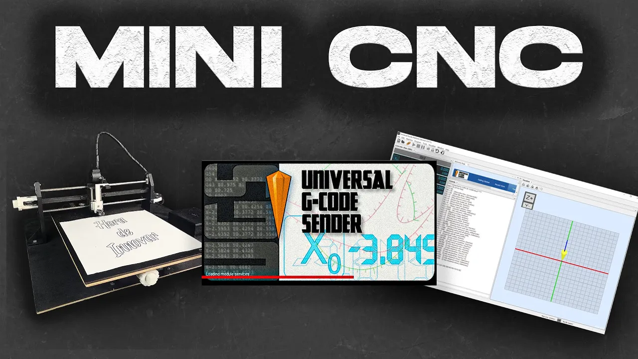 #3 CNC con motores 28byj-48 | GRBL y configuración de parámetros en Universal Gcode Sender