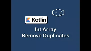 int array remove duplicates in kotlin