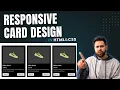 How to Create Responsive Card Design in HTML CSS Modern CSS Cards Tutorial