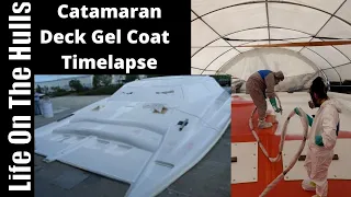 Catamaran Deck Gel Coat Timelapse March 2021