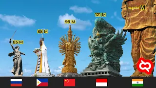 Download Gila Ukurannya Gede Banget! Inilah Patung Tertinggi di Dunia, GWK Bali Indonesia Terlihat Kecil MP3