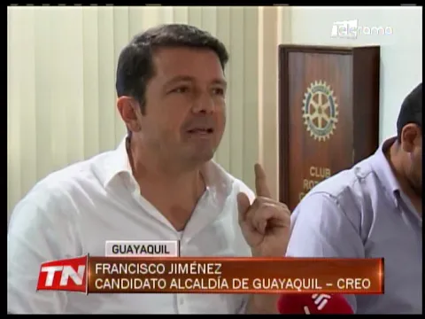 Candidato Francisco Jiménez presentó propuestas para alcaldía de Guayaquil