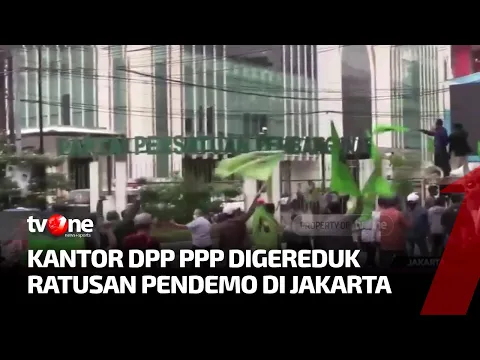 Kantor DPP PPP Didemo, Massa Tuntut Ketum PPP Mundur dari Jabatan
