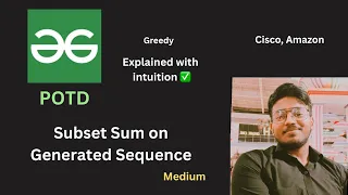Subset Sum on Generated Sequence GFG POTD