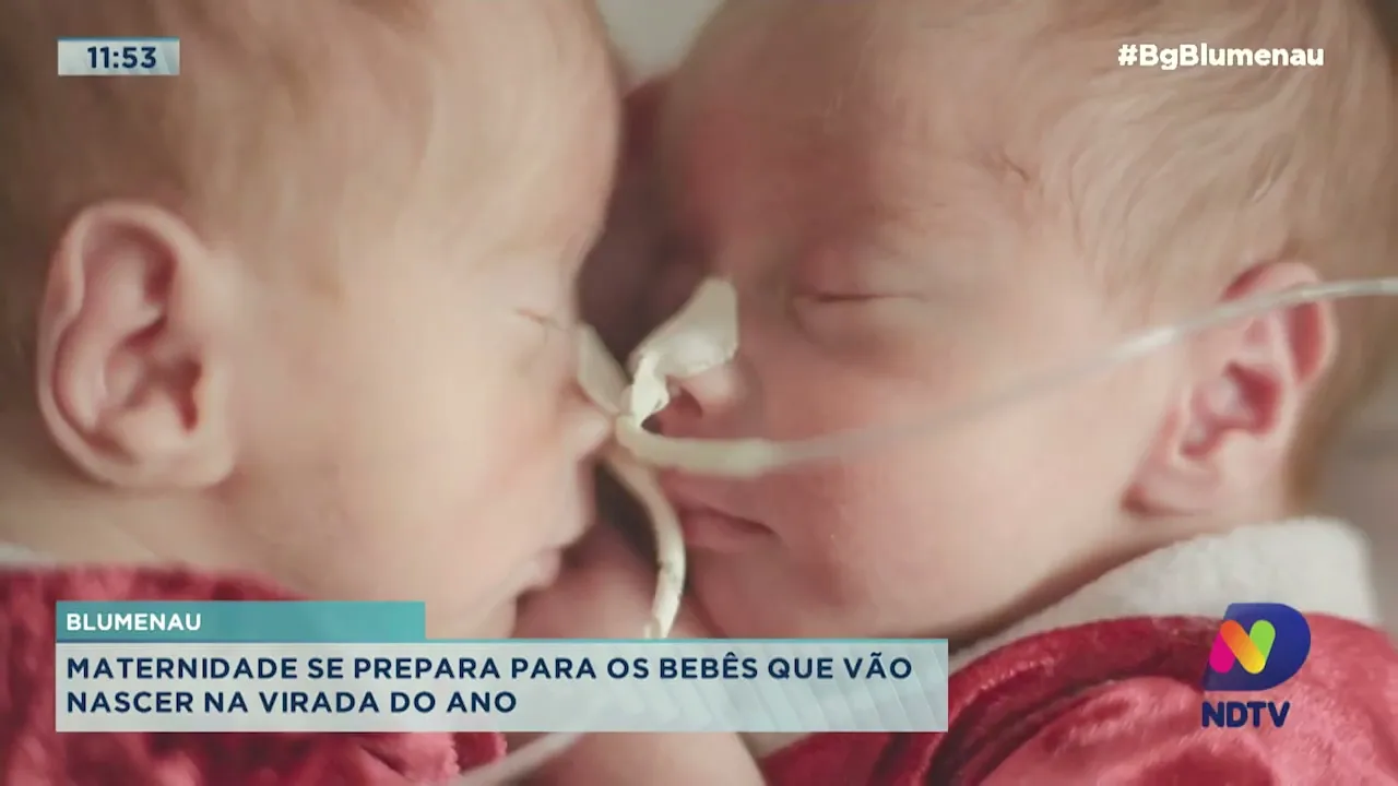 Maternidade se prepara para os bebês que vão nascer na virada de ano em Blumenau