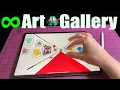 How To Make An Infinity Zoom Art Gallery on iPad Tutorial Endless Paper App Review