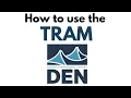 How to use the Tram in the Denver International Airport in Denver CO USA