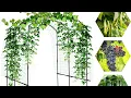 UrGROWA Tall Garden Arch Trellis for Climbing Plants Outdoor 87 H Walkway Trellis