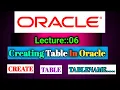 Oracle Lecture 06 04 May 2022 On Creating Table In Oracle SQL Smart Java Developer