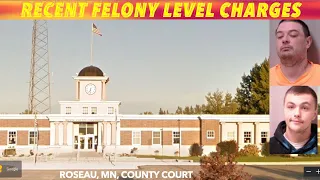 Recent Felony Level Charges In Roseau County Court