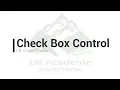 Check Box Control in Visual Studio C
